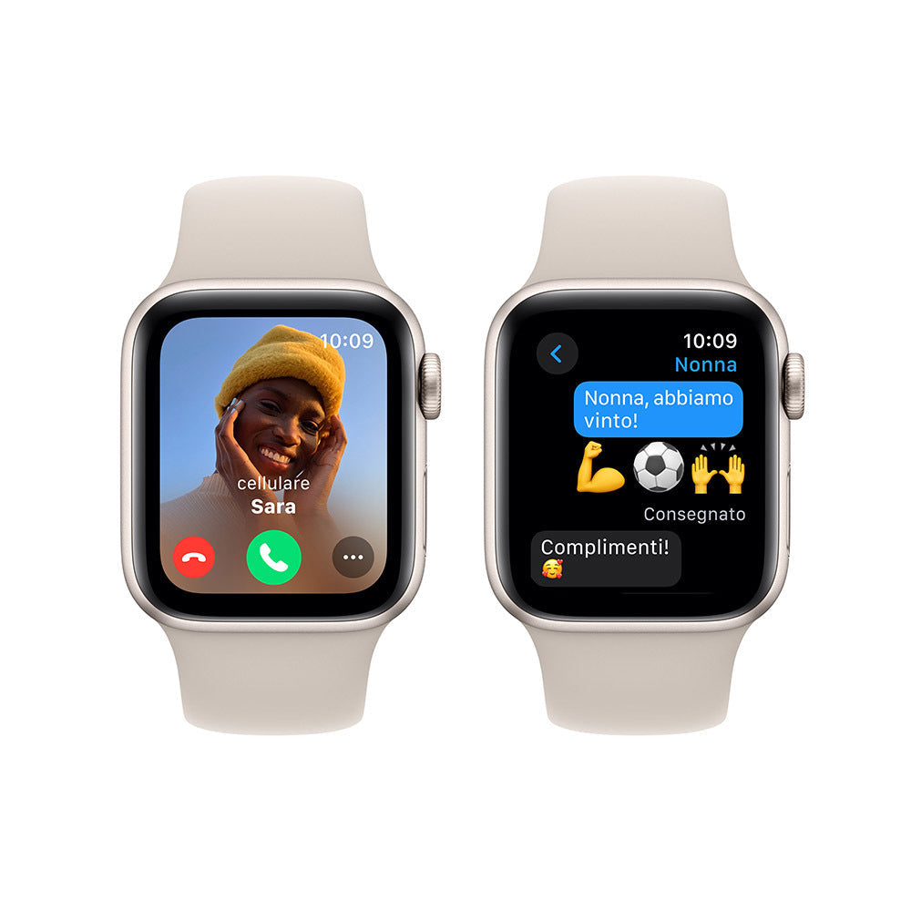 Apple Watch SE 2023 GPS Cassa 44mm in Alluminio Galassia con Cinturino Sport Galassia