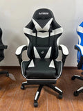 Sedia Gaming Con Led Bianca/Nera