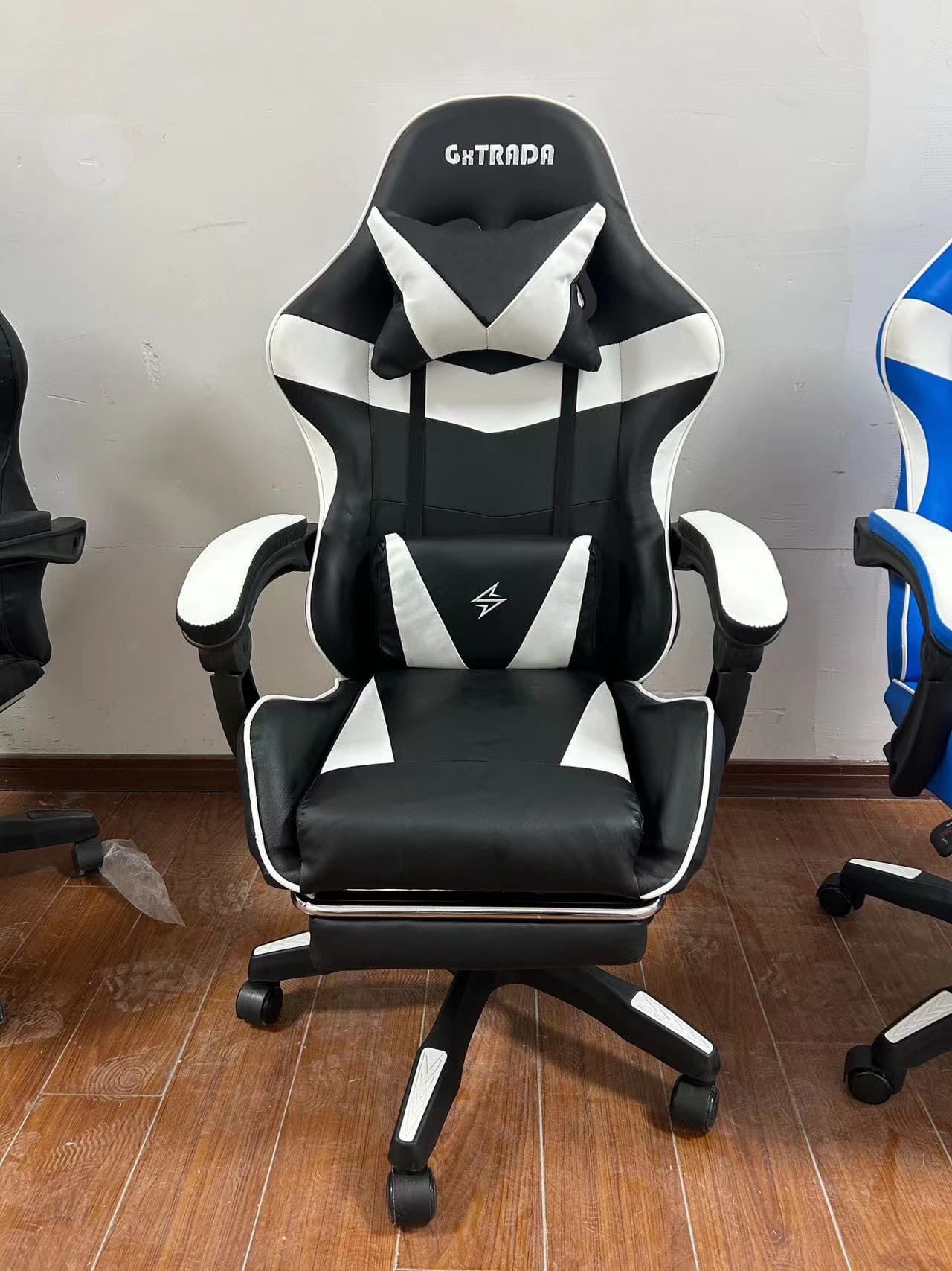 Sedia Gaming Con Led Bianca/Nera