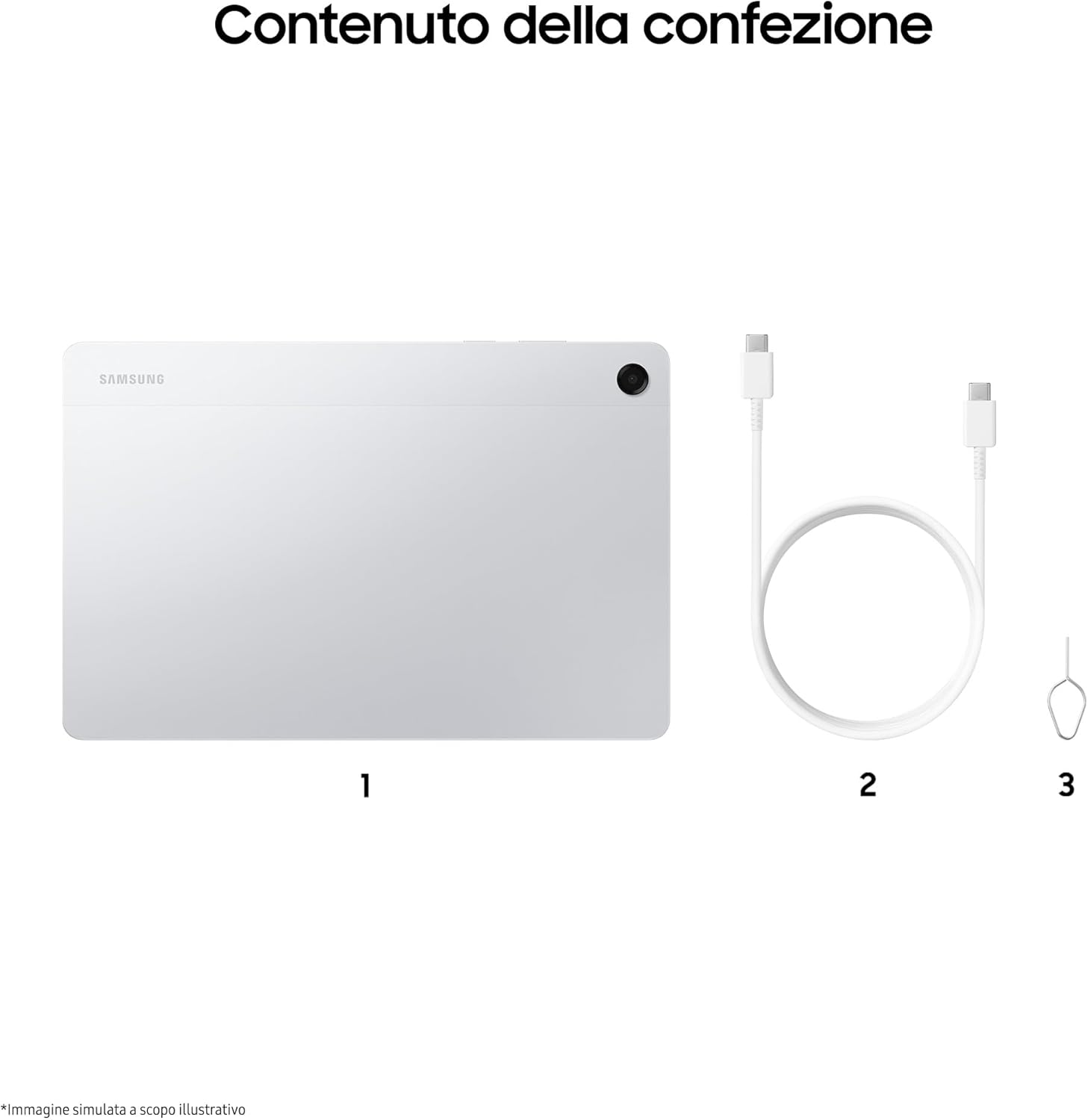 Samsung Galaxy Tab A11+, Tablet Android, WiFi, 6GB RAM, 128GB, 11.0" 90Hz Display, Silver