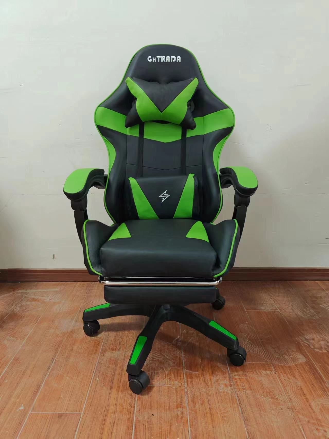 Sedia Gaming Con Led Verde/Nera