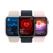 Apple Watch Series 9 GPS Cassa 45mm in Alluminio Mezzanotte con Cinturino Sport Loop Mezzanotte