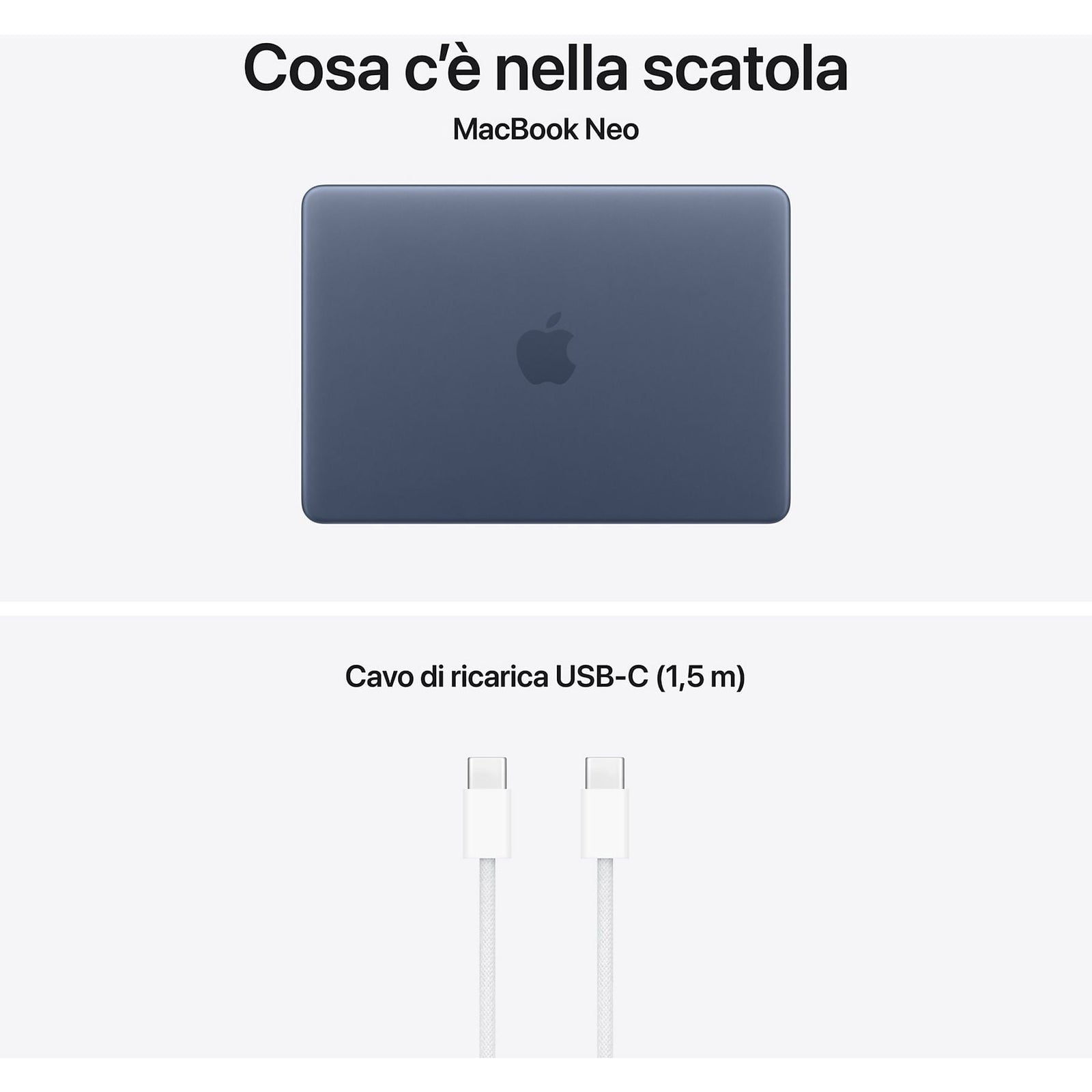 APPLE MacBook Neo 13'', Chip A18 Pro, 6 CPU 5 GPU, 8GB, 256GB, Magic Keyboard, Indaco