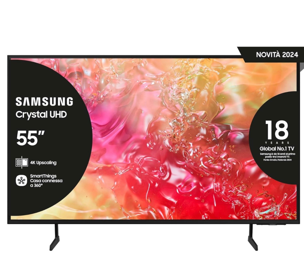 Samsung Smart 4K TV 55” UE55DU7172 2024
